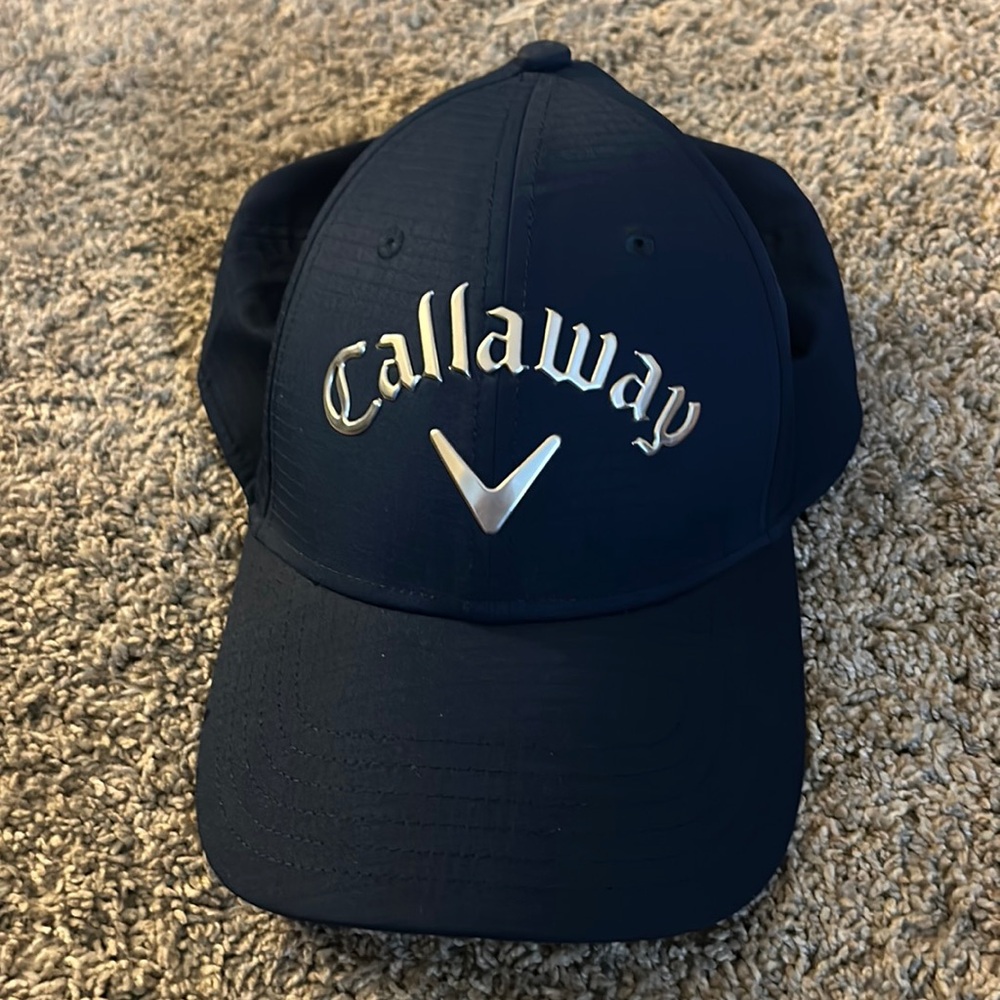 New Callaway practice green adjustable hat navy blue